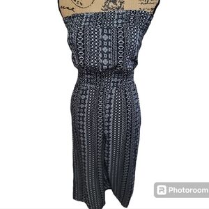 LA Gypsy Strapless Capri Womens XSMALL Jumper Rayon Romper Vacation Vibe Beach